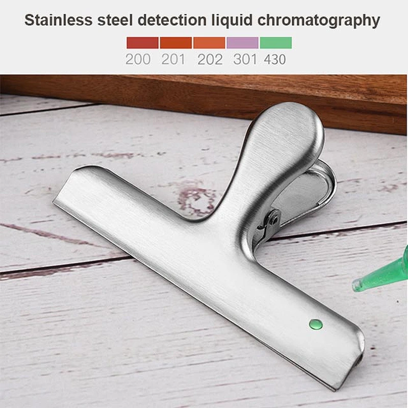 Hot selling good quality stainless steel hot food bag seal clip