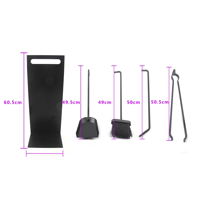 Garden Iron Fire Sets Fireplace Tool 5pcs Set with Base