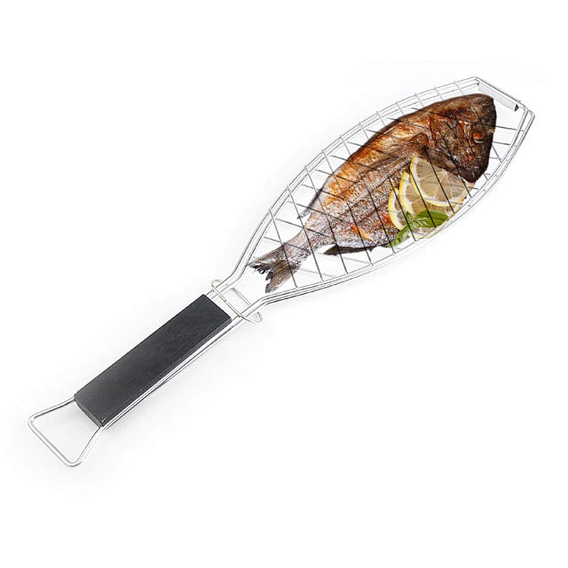 Food grade novelty portable outdoor bbq wire fish grill for Barbecue tools