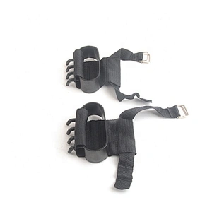 Easy Portable Winter Season Snow Ice Walking Hiking Climbing Fishing Four  Steel Spikes Hand Claws