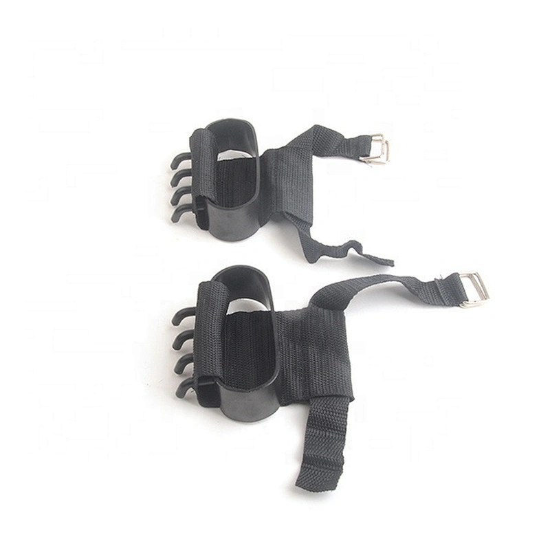 Easy Portable Winter Season Snow Ice Walking Hiking Climbing Fishing Four  Steel Spikes Hand Claws