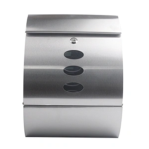 American Stainless Steel Wall Mounted Mailbox Apartment Letter box Outdoor Mailbox with Newspaper Holder