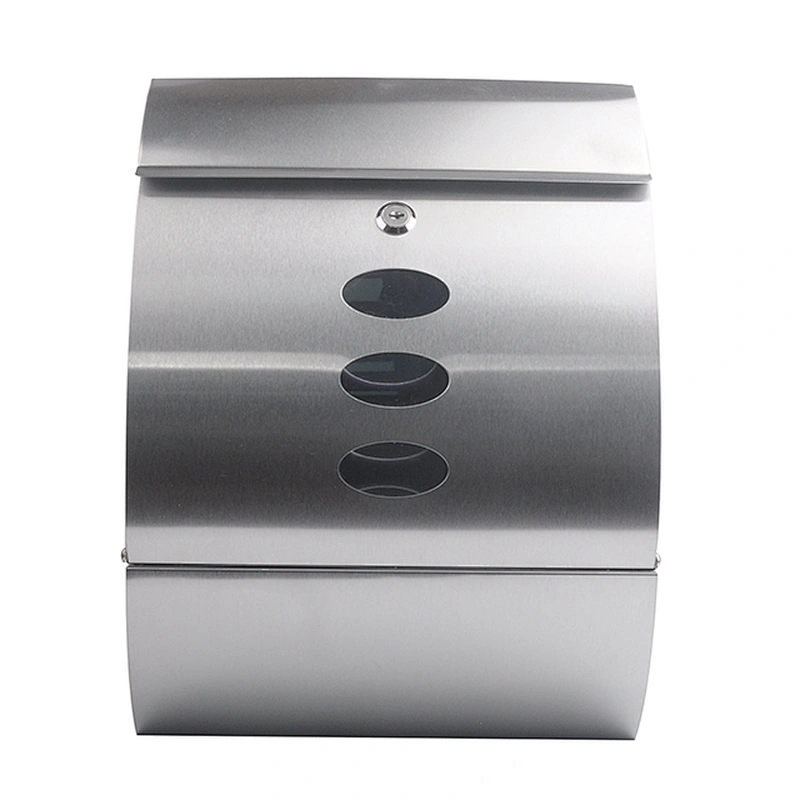American Stainless Steel Wall Mounted Mailbox Apartment Letter box Outdoor Mailbox with Newspaper Holder