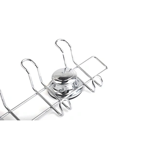 Suction Cups Shower Caddy Stainless Steel Basket Storage Shampoo Rack, Bath Gel Holder Organizer Bathroom Kitchen