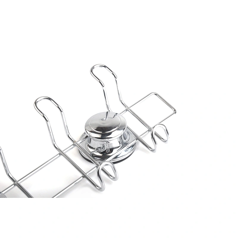 Suction Cups Shower Caddy Stainless Steel Basket Storage Shampoo Rack, Bath Gel Holder Organizer Bathroom Kitchen