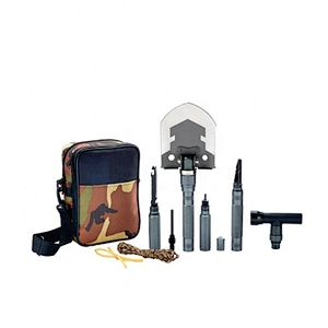 Multi functions Stainless Steel Camping Outdoor Survival Shovel with Aluminium Handle