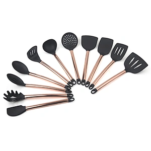cheap new 8 piece silicone nylon kitchen cooking utensil set kitchen tool
