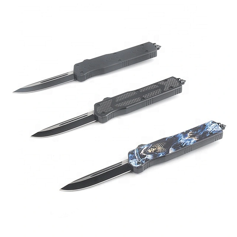Edge Small Blades Stainless Steel Straight Knives Blade Pocket Folding Survival Titanium Personalized Edc Keychain Knife