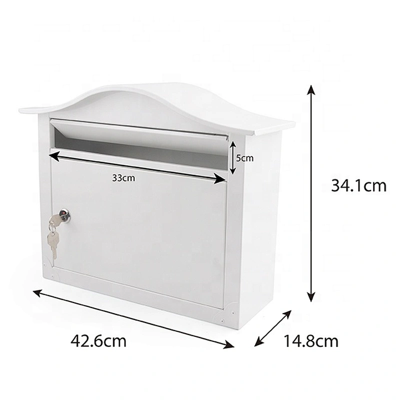 Stainless steel post office box desgin metal mailbox outdoor