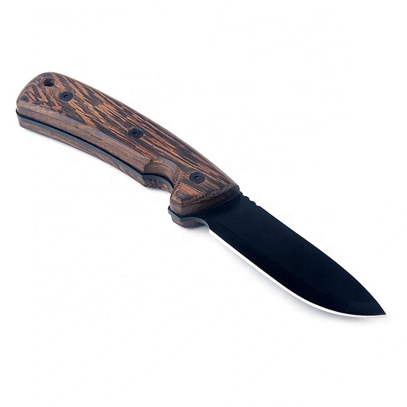 Protective Coating 3Cr13 Stainless Steel Blade Hunting Knife for Outdoor Survival