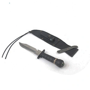 Multifunctional camping hunting outdoor knife with compass
