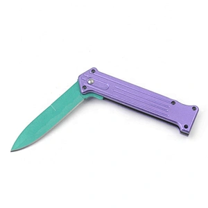 Professional  pocket titanium folding utility knife with aluminum handle