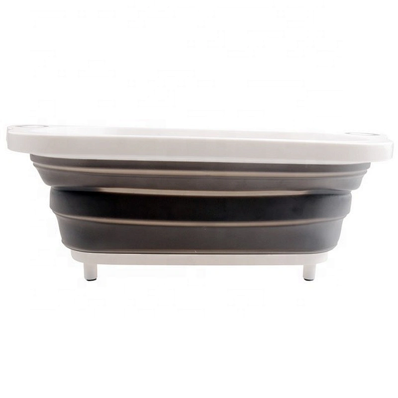 BPA Free Heat Resistant Drainer Steam Basket Kitchen Collapsible Colander with Handle