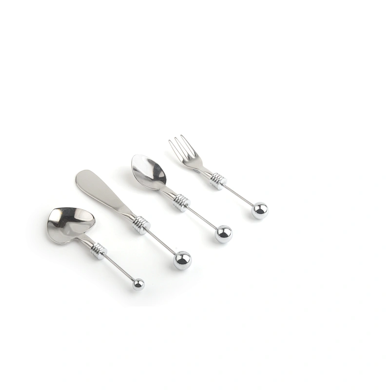 Flatware Set Heavy Duty Disposable Plastic Silver Cutlery Set And Rose Gold Plastic Cutlery for Parties