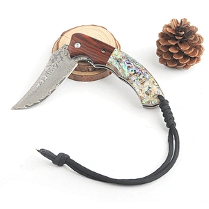 Folding Damascus Pocket Knife