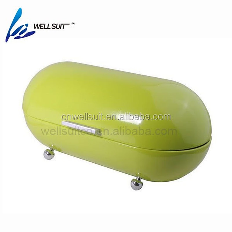 Stainless steel bread box for kitchen counter bread bin