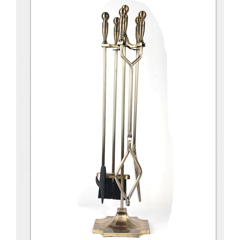 copper powder coating fireplace accessories shove brush poker clam