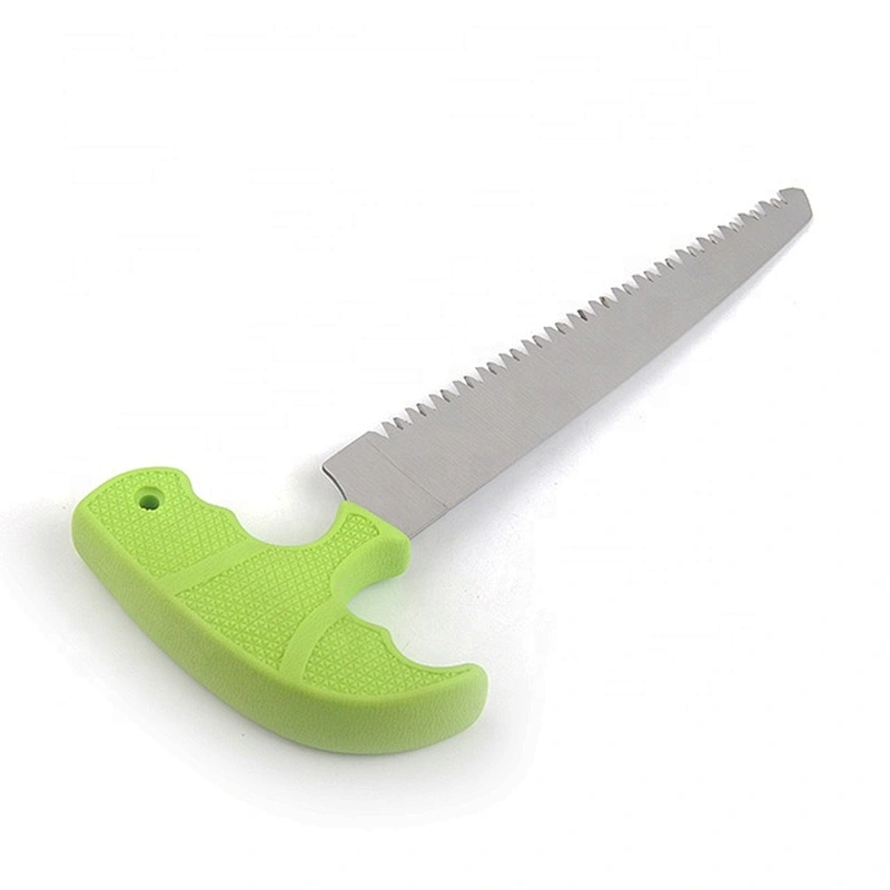 2019 hot selling   green handle  stainless steel wood cutting saws