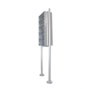 Outdoor free standing metal garden mailbox