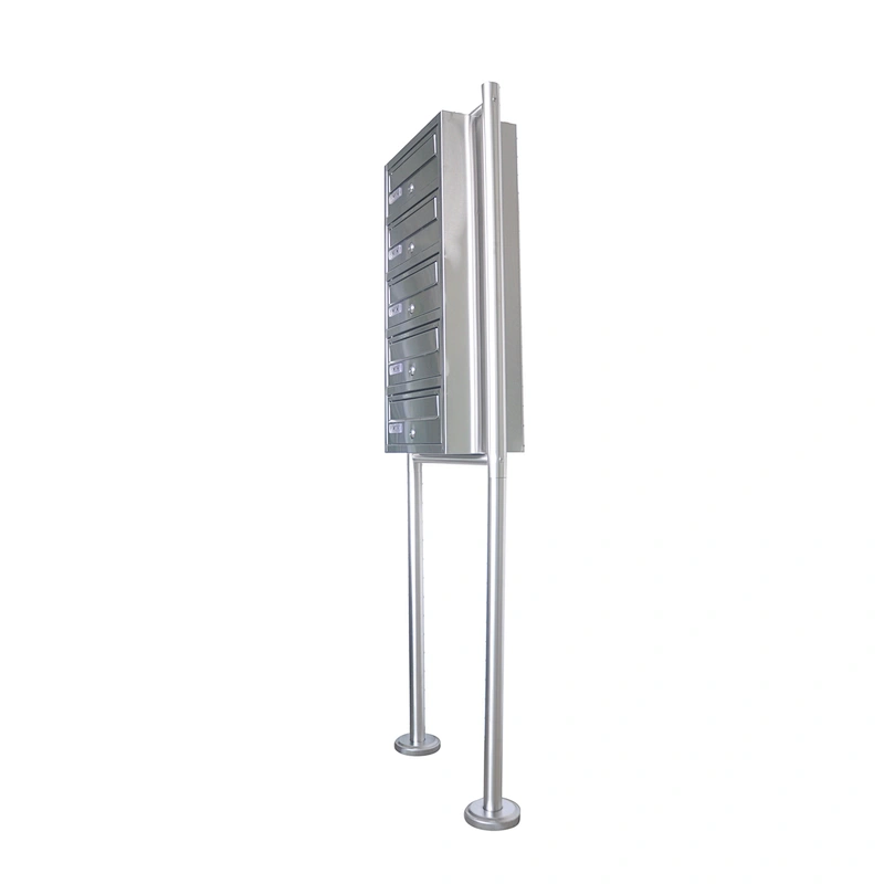 Outdoor free standing metal garden mailbox