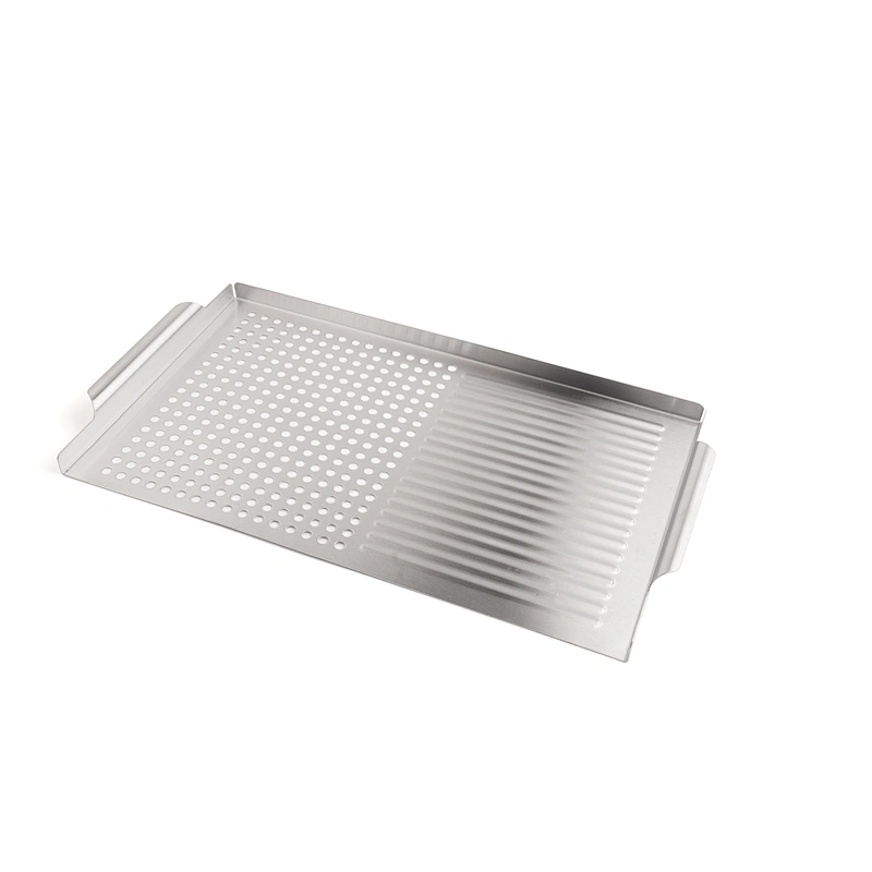 Best seller Stainless steel No-stick Grill Basket,BBQ Pan,Vegetable Grill Basket pan