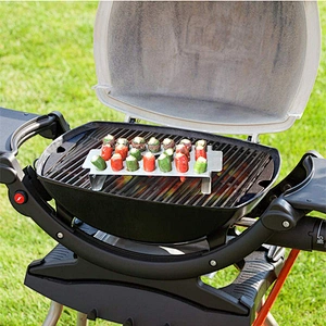 Stainless Steel Chicken Leg Wing  Stand Grill Rack with Drip Tray for Smoker Grill Oven