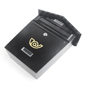 Classical metal letter post box stainless steel waterproof wall mount mailbox
