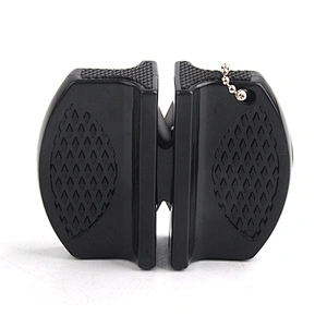Professional Small Portable Manual 2 Stage Ceramic Chef Knife Sharpener for Kitchen