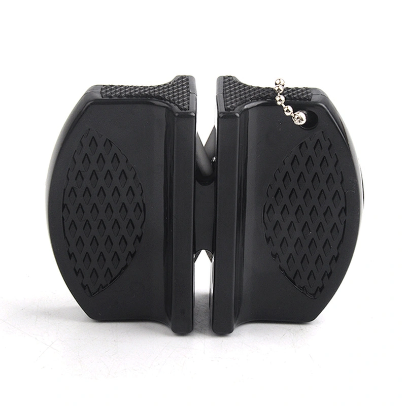 Professional Small Portable Manual 2 Stage Ceramic Chef Knife Sharpener for Kitchen