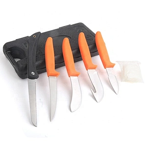 Outdoor Camping Hunting Fishing Mulit Tools Knife Set with Carry Case