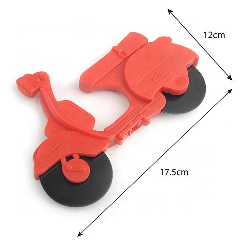 New custom design  plastic bicycle wheel pizza cutter