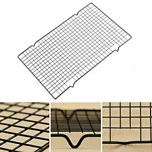 Non-Stick Rectangle Baking Cooling Tool Cake Biscuit Space Saving Cake Stand Tray Rack