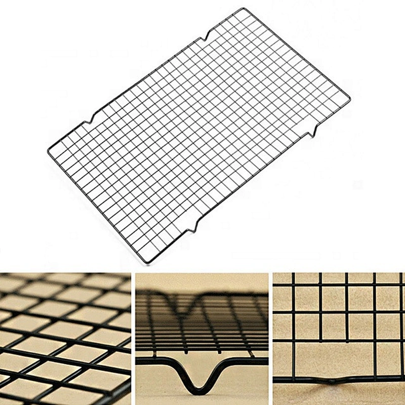 Non-Stick Rectangle Baking Cooling Tool Cake Biscuit Space Saving Cake Stand Tray Rack