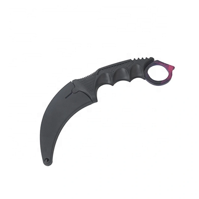 Red Color CS Shape  Stainless Steel Blade Folding Pocket Knife