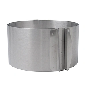 Popular food grade stainless steel   baking tools home use 6-12 inch adjustable cake mould