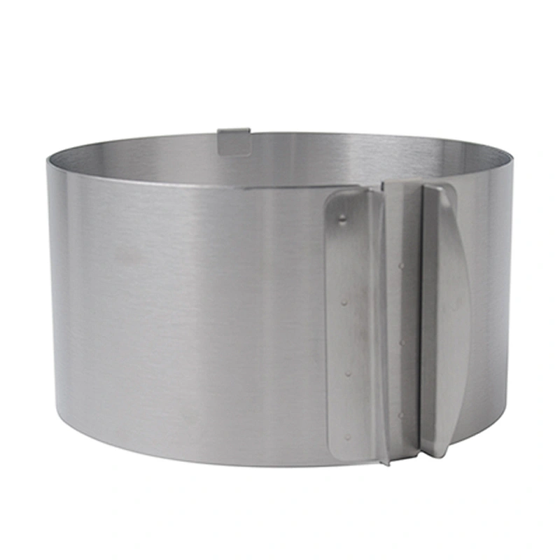 Popular food grade stainless steel   baking tools home use 6-12 inch adjustable cake mould