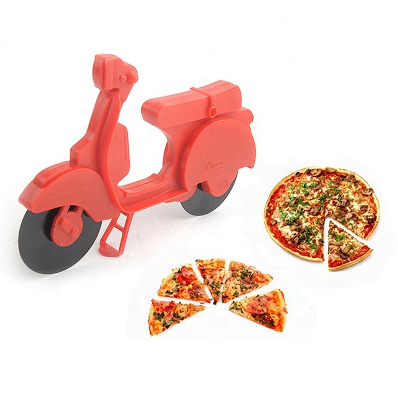 New custom design  plastic bicycle wheel pizza cutter