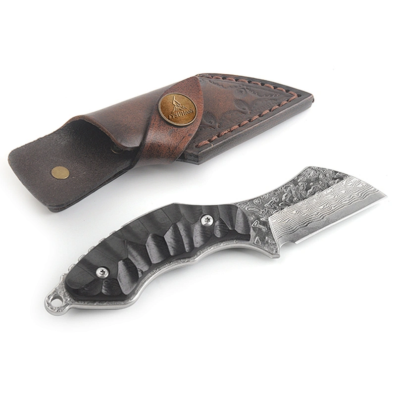 Hot sale small custom titanium folding knife with rainbow coating