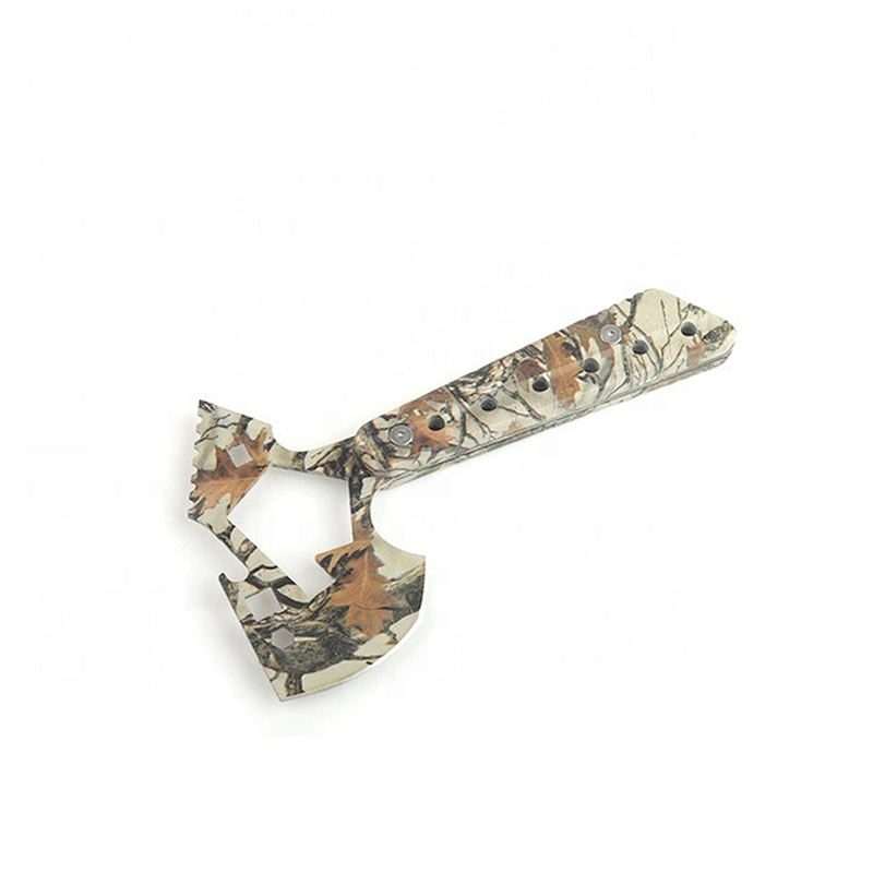 New Fashion Pattern Printing Stainless Steel Outdoor Axe Hatchet with Multi Function