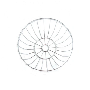 Durable vegetable round shape fruit metal basket wire mesh storage baskets for kitchen
