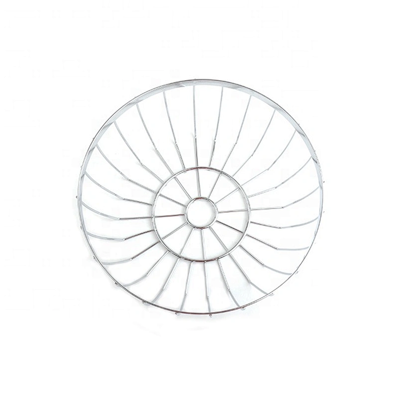 Durable vegetable round shape fruit metal basket wire mesh storage baskets for kitchen