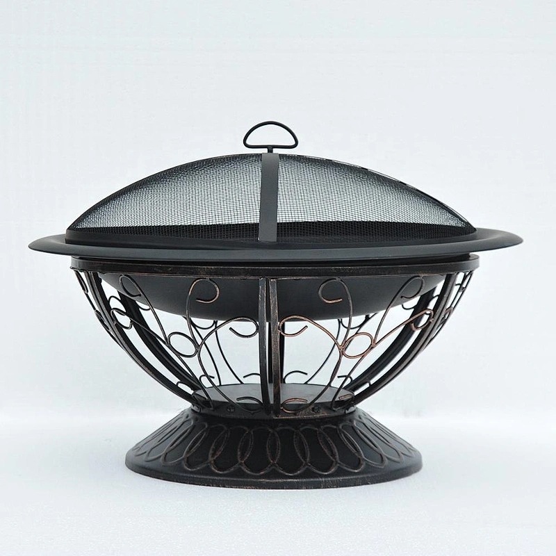 Modern garden cast iron outdoor used Square wood burning carbon steel fire pit for Garden BBQ