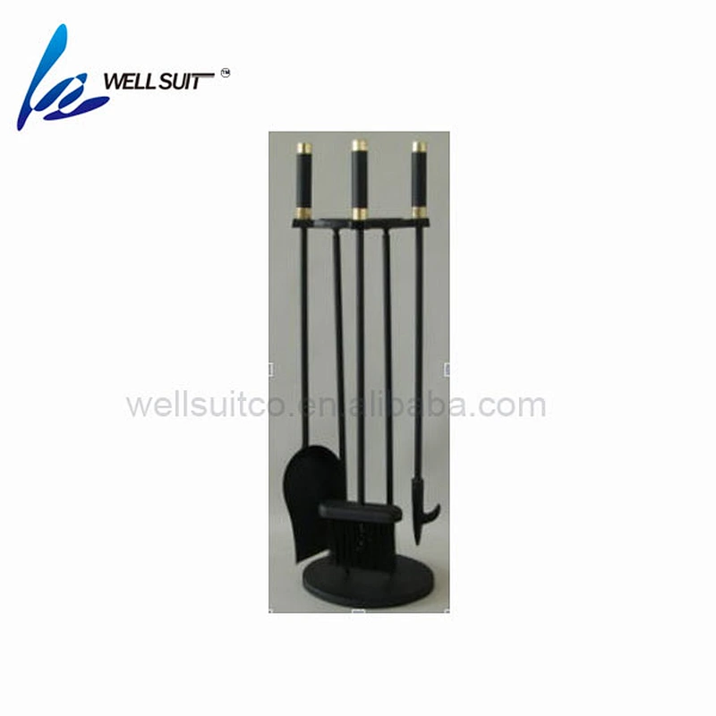 3 pieces high quality black powder coating Fireplace Tools set fireplace accessory