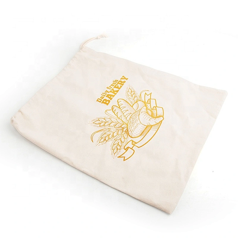New style french storage canvas reusable cotton bread bag