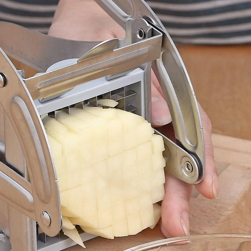 Stainless steel manual potato cutter 36 Holes&64 Holes 2 in 1 french fry press potato chipper machine for kitchen accessories
