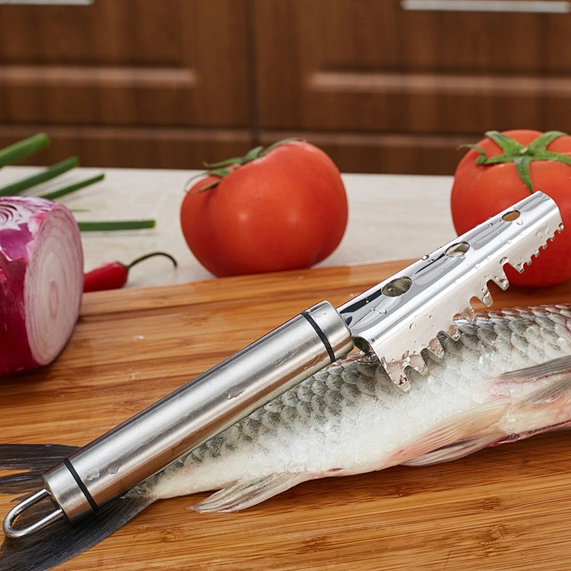 Stainless steel kitchen tools accessories scale scraper fish skin peeler fish scale remover