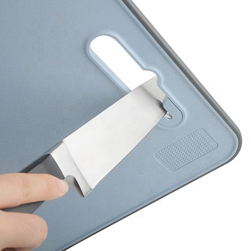 New flexible kitchen plastic cutting board with sharpener