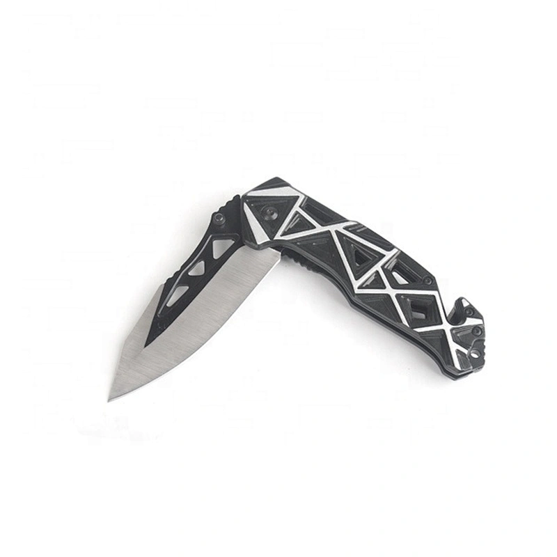 New professional outdoor folding pocket knife with aluminum handle