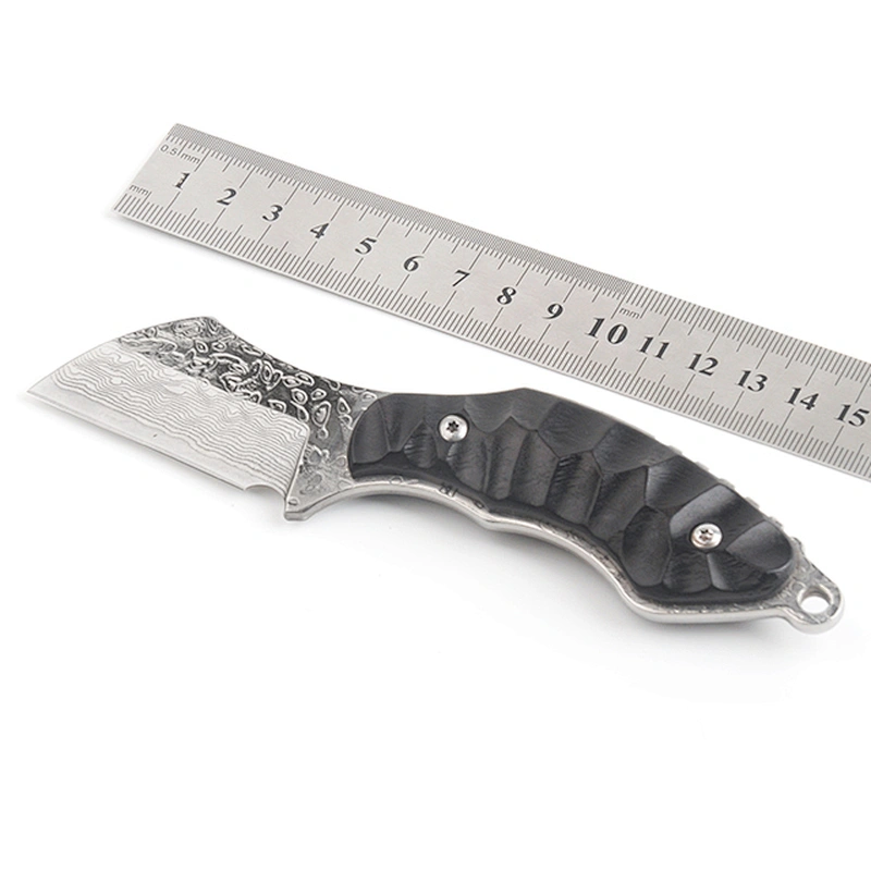 Hot sale small custom titanium folding knife with rainbow coating