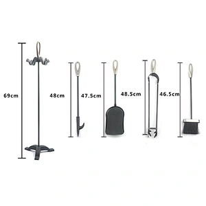 Hot Selling and High Quality Fireplace Tool Set Metal Fire Side Tools Set